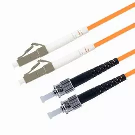 Патч-корд волоконно-оптический TELCORD ШОС-2x3.0-2LC/U-2ST/U-MM50-0.5м-LSZH-OR duplex LC/UPC-ST/UPC, MM 50/125 (OM2), 3.0 мм, LSZH, 0.5м