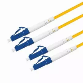 Патч-корд волоконно-оптический TELCORD ШОС-2x3.0-2LC/U-2LC/U-SM-10м-LSZH-YL duplex LC/UPC-LC/UPC, SM 9/125 (G652D), 3.0 мм, LSZH, 10м