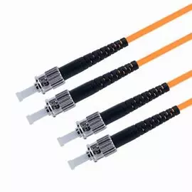 Патч-корд волоконно-оптический TELCORD ШОС-2x3.0-2ST/U-2ST/U-MM50-5м-LSZH-OR duplex ST/UPC-ST/UPC, MM 50/125 (OM2), 3.0 мм, LSZH, 5м