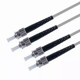 Патч-корд волоконно-оптический TELCORD ШОС-2x3.0-2ST/U-2ST/U-MM62,5-5м-LSZH-GY duplex ST/UPC-ST/UPC, MM 62,5/125 (OM1), 3.0 мм, LSZH, 5м