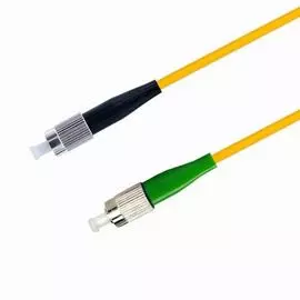 Патч-корд волоконно-оптический TELCORD ШОС-3.0-FC/U-FC/A-SM-10м-LSZH-YL simplex FC/UPC-FC/APC, SM 9/125 (G652D), 3.0 мм, LSZH, 10м