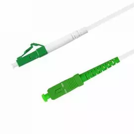 Патч-корд волоконно-оптический TELCORD ШОС-3.0-LC/A-SC/A-SM(A1)-100м-LSZH-WH simplex LC/APC-SC/APC, SM 9/125 (G657A1), 3.0 мм, LSZH, 100м