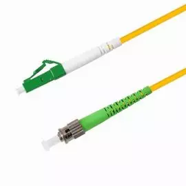 Патч-корд волоконно-оптический TELCORD ШОС-3.0-LC/A-ST/A-SM-1.5м-LSZH-YL simplex LC/APC-ST/APC, SM 9/125 (G652D), 3.0 мм, LSZH, 1.5м