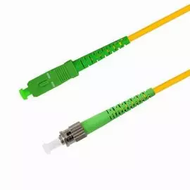 Патч-корд волоконно-оптический TELCORD ШОС-3.0-SC/A-ST/A-SM-1.5м-LSZH-YL simplex SC/APC-ST/APC, SM 9/125 (G652D), 3.0 мм, LSZH, 1.5м