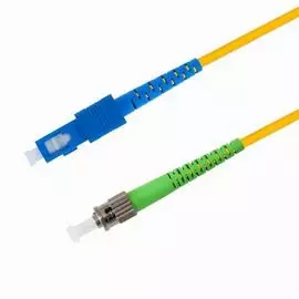 Патч-корд волоконно-оптический TELCORD ШОС-3.0-SC/U-ST/A-SM-7м-LSZH-YL simplex SC/UPC-ST/APC, SM 9/125 (G652D), 3.0 мм, LSZH, 7м