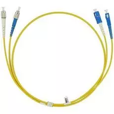 Патч-корд волоконно-оптический TopLAN DPC-TOP-652-LC/U-ST/U-3.0 , дуплексный, LC/UPC-ST/UPC, SM, 3.0 м