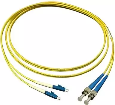 Кабель патч-корд волоконно-оптический Vimcom LC-ST Duplex 10m DPC-SM-3.0-LC/UPC-ST/UPC-10(ARM) одномодовый (9/125 мкм), диаметр 3.0 мм, длина 10м (арм