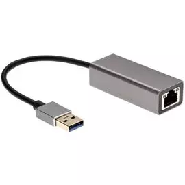 Кабель-переходник Aopen/Qust ADU312M USB 3.0 A(M)/LAN RJ-45 1000 Mbps, Alum Shell