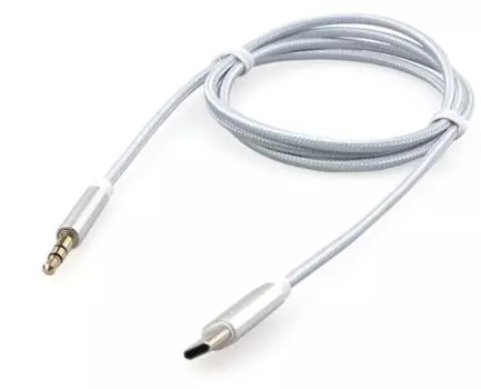 Кабель-переходник Cablexpert CCAB-CM35M-1M-W USB Type-C/Jack3.5, Mobile, 1м, белый, коробка