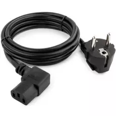 Кабель питания Atcom AT10119 Power Supply Cable 1.8meters (mark 0.75mm on cable) CEE 7/7 - IEC C13 евровилка под 90гр