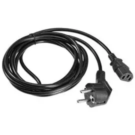 Кабель питания Buro AN23-1000 IEC C13 евровилка угловой 1.8м черный (817290)