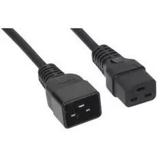 Кабель питания Cabeus PC-IEC19-IEC20-1.8M IEC 320 C19 - IEC 320 C20 (3X1.5), 16A, ПРЯМАЯ ВИЛКА, 1.8М