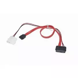 Кабель питания Cablexpert CC-SATA-C2 molex+SATA/miniSATA, 6pin+7pin, (длина инт - 35см, питание - 30см), пакет