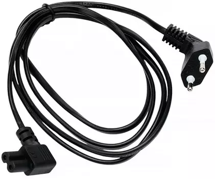 Кабель питания Cablexpert PC-184A-VDE-1.8M CEE 7/16-C7, 2x0.75мм2, 2.5А, VDE, угл.разъемы, 1.8м, черный, пакет