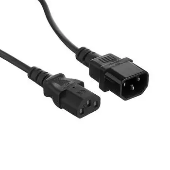 Кабель питания Exegate EC-3P (IEC 320 С13->С14) VDE-250V-3*1.0mm2, медь, черный, 3м.