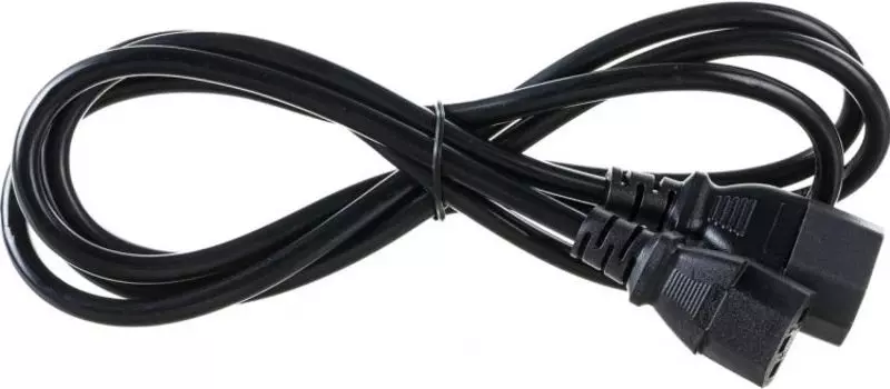 Кабель питания Exegate EX297755RUS Special EC-1S (C13->C14, 3*0.5mm2, CCA, черный, 1м)