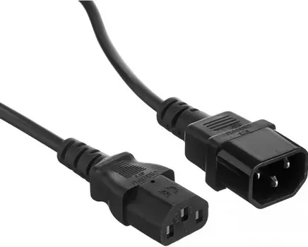 Кабель питания Exegate EX297775RUS Special EC-5S (C13->C14, 3*1.0mm2, CCA, черный, 5м)