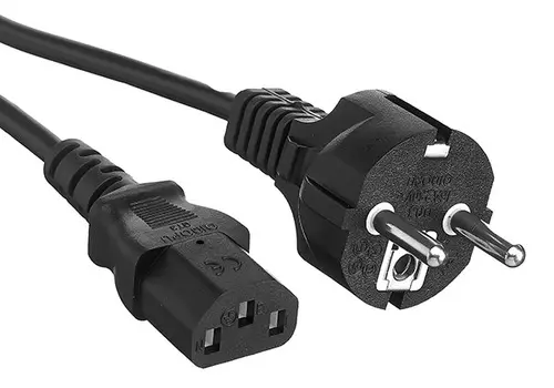 Кабель питания Exegate PC-10P (Евровилка Schuko->С13) VDE-250V-3*0.75mm2, медь, черный, 10м.