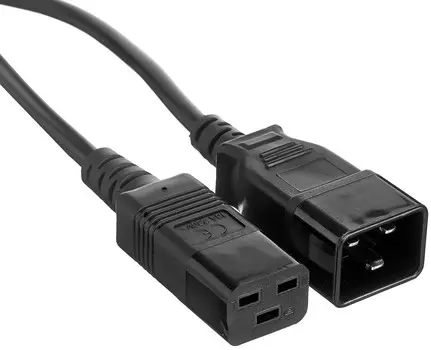 Кабель питания Exegate Special EC20-3S EX297808RUS (UPS) (IEC 320 C19->C20, 3*1.5mm2, CCA, черный, 3м)