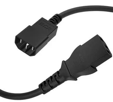 Кабель питания Greenconnect GCR-54339 PROF удлинитель 5.0m, С13 - С14, черный, 3*1,0mm