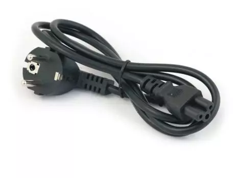 Кабель питания Greenconnect GCR-54410 для ноутбука PROF 0.5m, Евровилка угловая - С5, черный, 3*1,0m