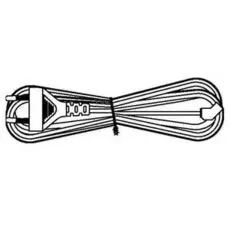 Кабель питания Hyperline KL-FCRD-1F-EU-1.8-BK для вентилятора 120x120x38 мм, 1 разъем под плоские контакты, с евровилкой без заземления, 1.8 м, черный