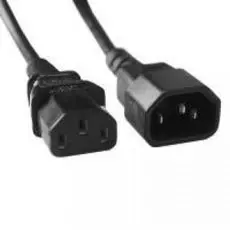 Кабель питания Hyperline PWC-IEC13-IEC14-3.0-BK монитор-компьютер IEC 320 C13 - IEC 320 C14 (3x0.75), 3 м