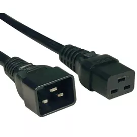Кабель питания Hyperline PWC-IEC19-IEC20-3.0-BK IEC 320 C19 - IEC 320 C20 (3x1.5), 16A, 3 м