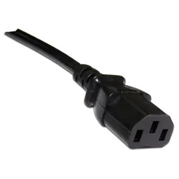 Кабель питания Lanmaster LAN-PP13/SHA-10-BK C13-Schuko угловая, 3х0.75, 220В, 10А, черный, 10 метров