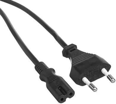 Кабель питания ноутбуков Exegate PCN-3P (Евровилка CEE7/16->С7) VDE-250V-2*0.5mm2, медь, черный, 3.0м.