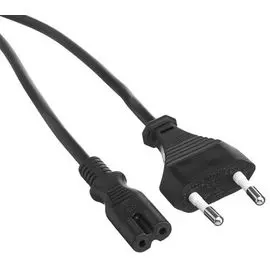 Кабель питания ноутбуков Exegate PCN-7,5P (Евровилка CEE7/16->С7) VDE-250V-2*0.5mm2, медь, черный, 0.75м.