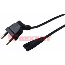 Кабель питания Rexant 11-1103 (угловая вилка) 2x0.5мм 1.5М