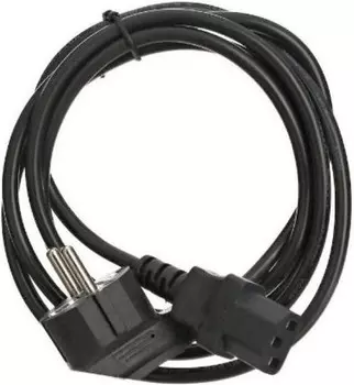 Кабель питания Telecom TY021-CU1.5-1.8M "Schuko" (евровилка) (угол) - IEC-320-C13 220V  3G*1,5mm2, 1,8m, медь