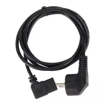 Кабель питания VCOM CE021R-CU0.75-1.8M комп - розетка 220V EU (угол-угол) 3GX0,75mm2, 1,8m, медь