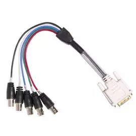 Кабель Polycom 2457-23533-001 monitor adapter cable - DVI-A(M) to 5-BNC(F), 1', 305mm. Use to break out DVI from codec (DVI-I connector) to YPbPr for