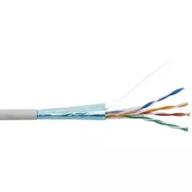 Кабель витая пара F/UTP 5e кат. 4 пары PROconnect 01-0142-3-50 24AWG(0.50 мм), омедненный алюминий (CCA), одножильный (solid), внутренний, PVC, серый,