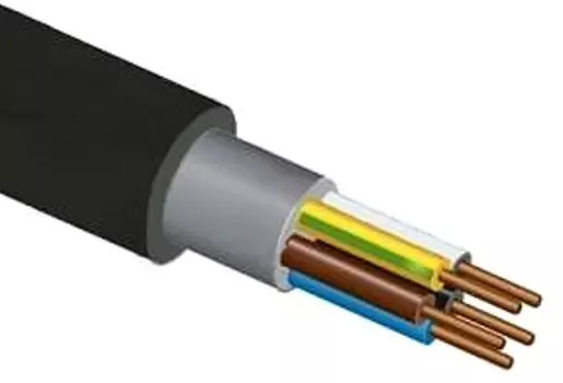 Кабель Промэл 11853900 ВВГнг(А)-LS 5х2.5 ок (N PE) 0.66кВ (50м)