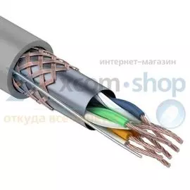 Кабель Rexant 01-0343 SFTP 4PR 24AWG CAT5e 305м STRANDED