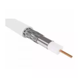 Кабель Rexant 01-2233 RG-6U+Cu (75 Ом), Cu/Al/Cu 75%, бухта 305м, белый