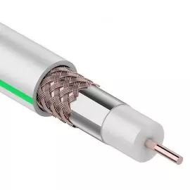 Кабель Rexant 01-2431-10 SAT 703B+Cu/Al/Cu, (75%), 75 Ом, 10м., белый