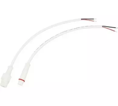Кабель Rexant 11-9320 соединительный (2pin) герметичный (IP67) 2х0.35 мм2 белый