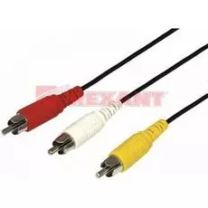 Кабель Rexant 17-0204 3х3 RCA, 3м