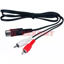 Кабель Rexant 17-2512-4 DIN 5PIN Plug - 2 RCA Plug, 1.2м