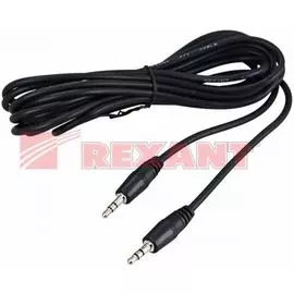 Кабель Rexant 17-4105 3.5ммштекер стерео - 3.5ммштекер стерео, 5м