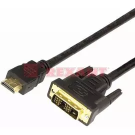 Кабель Rexant 17-6307 HDMI - DVI-D gold, 7м, с фильтрами