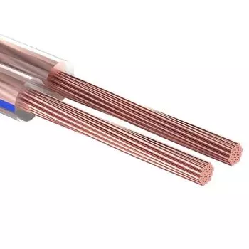 Кабель Rexant 2х2.50 мм, прозрачный BLUELINE, 100 м. 01-6208-3