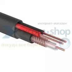 Кабель Rexant КВК-П-2 + 2х0,75мм, 200м., черный, OUTDOOR 01-4105