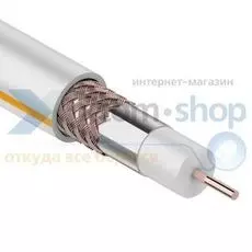 Кабель Rexant SAT 50 M, Cu/Al/Cu, (75%), 75 Ом, 100м., белый 01-2401