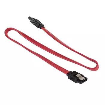 Кабель SATA Exegate EX-CC-SATA-DATA-L EX138933RUS (7pin/7pin, металлические защелки, 0,4-0,5м)