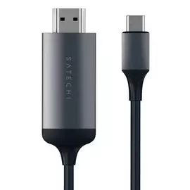 Кабель Satechi ST-CHDMIM USB Type-C to HDMI, поддержка разрешения 4K, длина 1.8м, серый космос